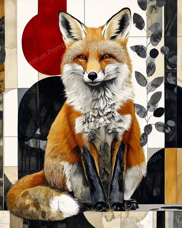 Abstract Scandinavian Folk Art Paintings