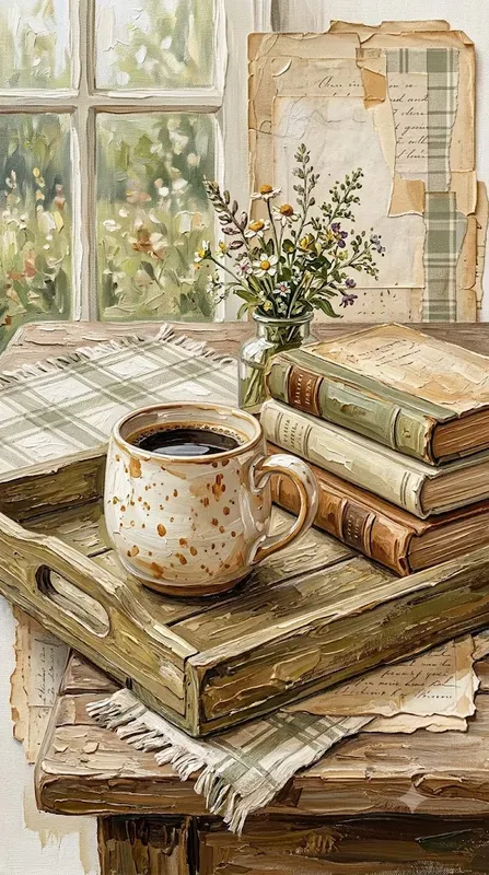 Summer Plaid Impasto Wall Art Collections