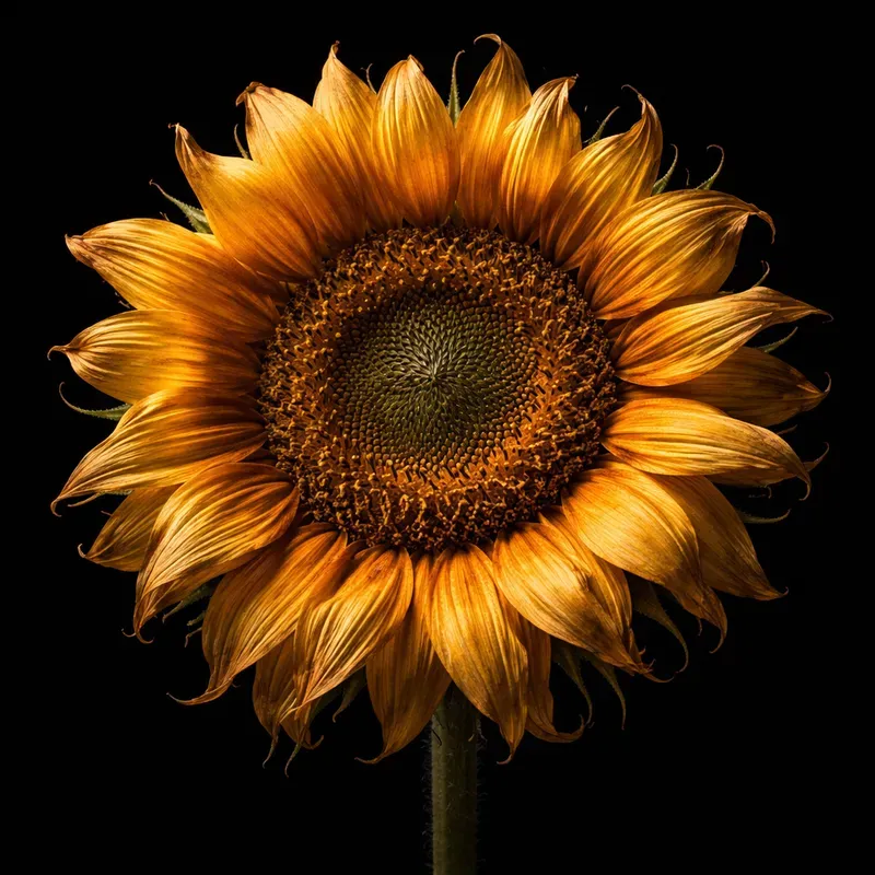 Dark Floral Studio Portraits