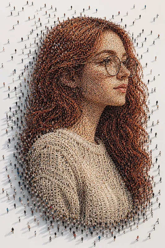 Human Swarm Portrait Generator