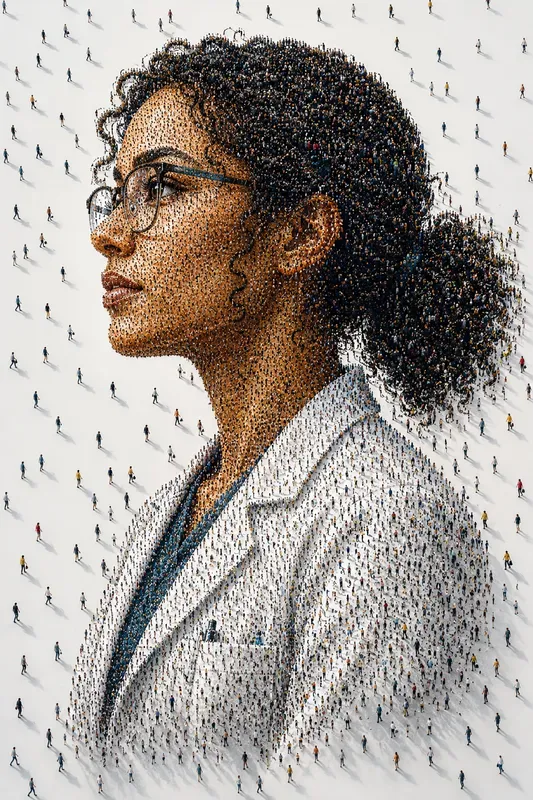Human Swarm Portrait Generator