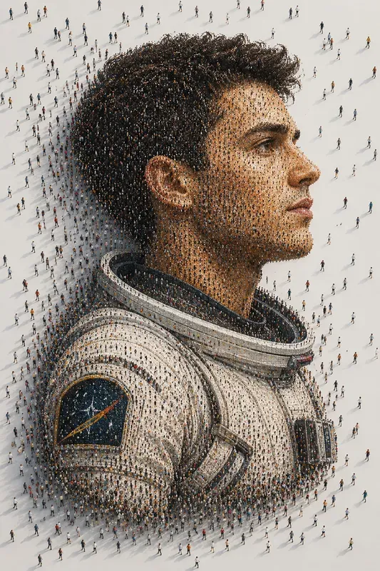 Human Swarm Portrait Generator