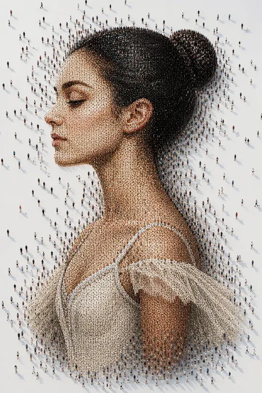 Human Swarm Portrait Generator
