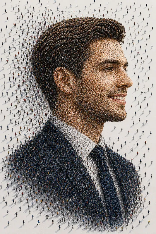 Human Swarm Portrait Generator