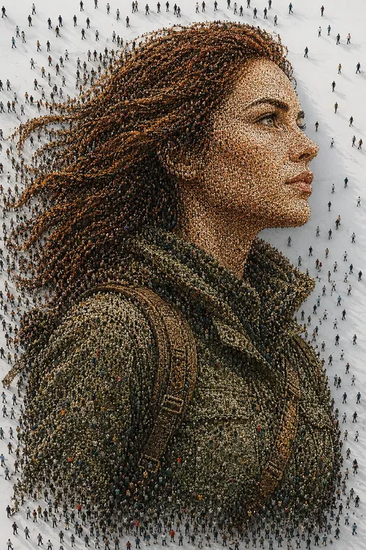 Human Swarm Portrait Generator