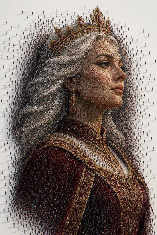 Human Swarm Portrait Generator