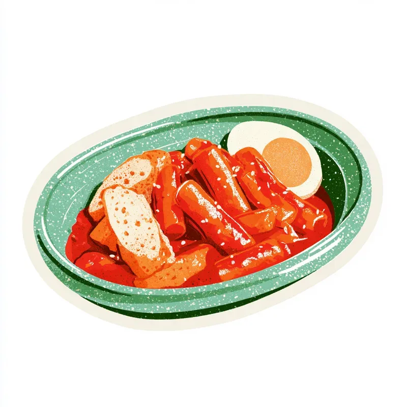 Retro Korean Food Stickers