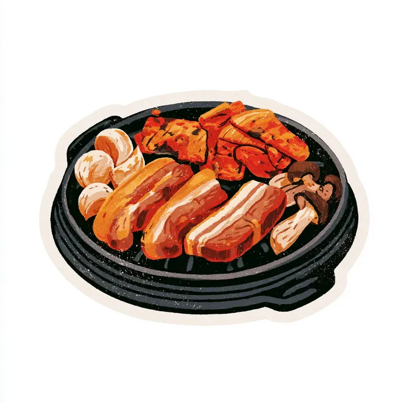 Retro Korean Food Stickers