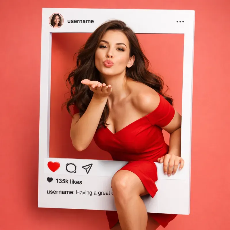 3D Social Media Popout Portraits