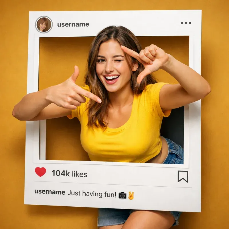 3D Social Media Popout Portraits