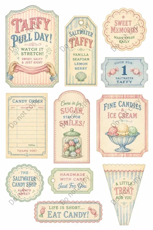 Vintage Candy Shop Ephemera