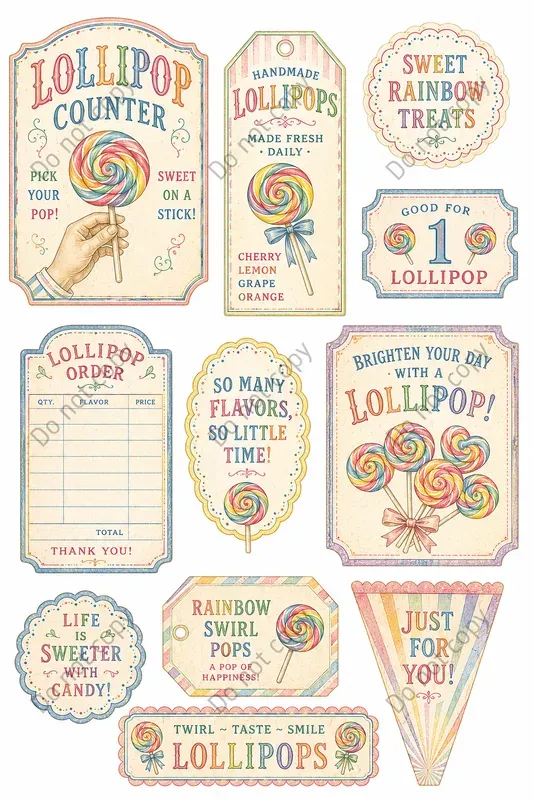 Vintage Candy Shop Ephemera