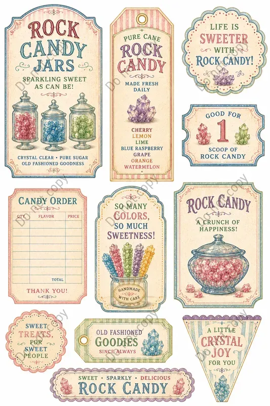 Vintage Candy Shop Ephemera