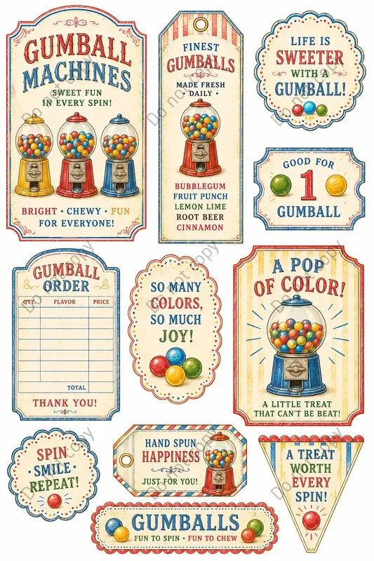 Vintage Candy Shop Ephemera