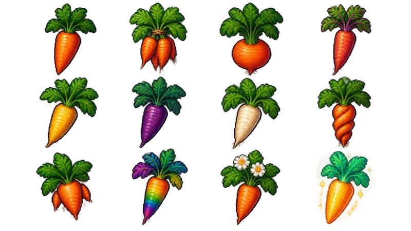 Cozy 16bit Farm Crop Sprite Sheets