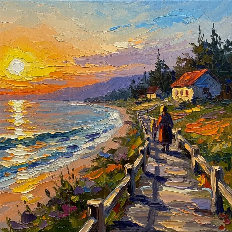 Textured Impressionist Paintings