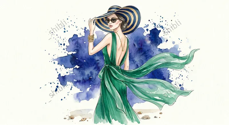 Summer Watercolor Fashion Illustrations
