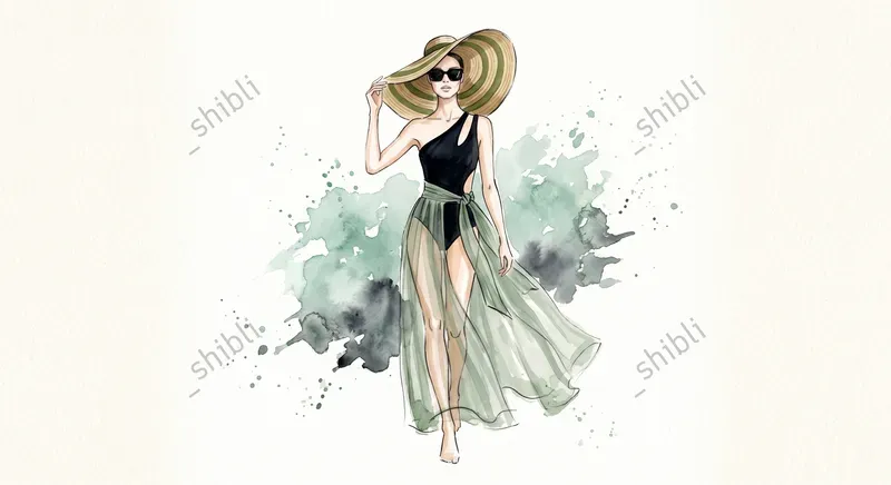 Summer Watercolor Fashion Illustrations