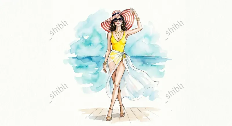Summer Watercolor Fashion Illustrations