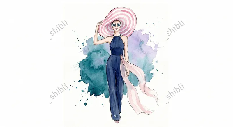 Summer Watercolor Fashion Illustrations