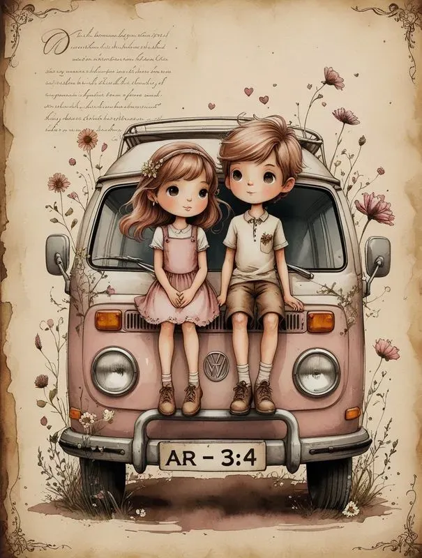 Boho Romance Whimsical Journal Art