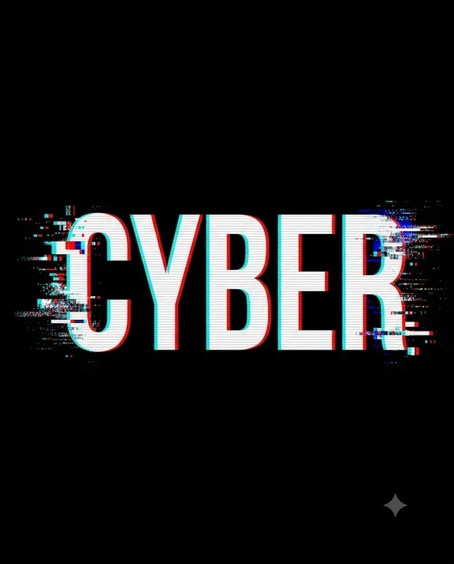 Futuristic Glitch Text Art With Rgb