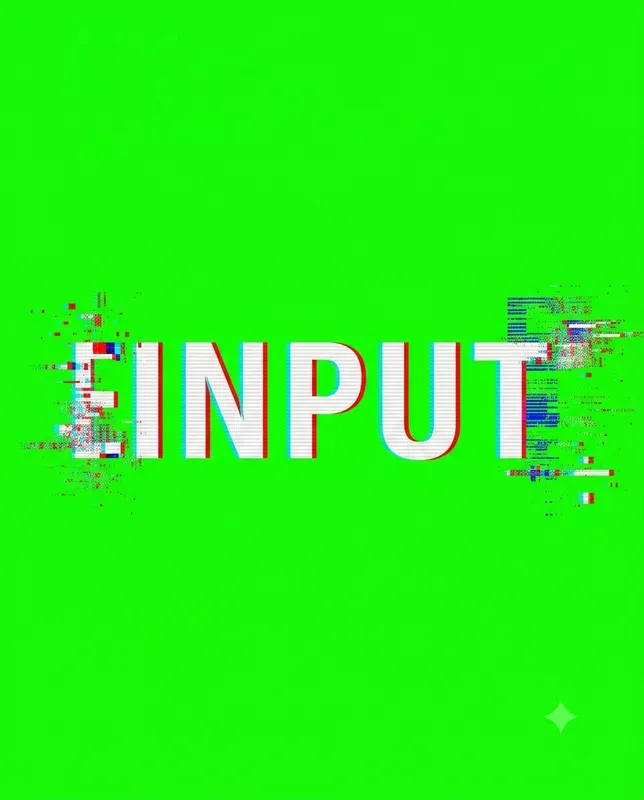 Futuristic Glitch Text Art With Rgb