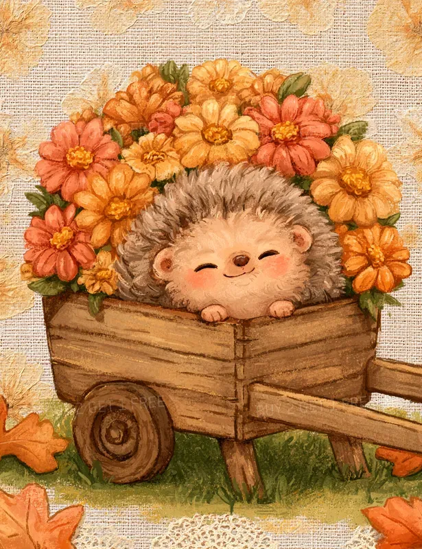 Cottagecore Thanksgiving Illustrations