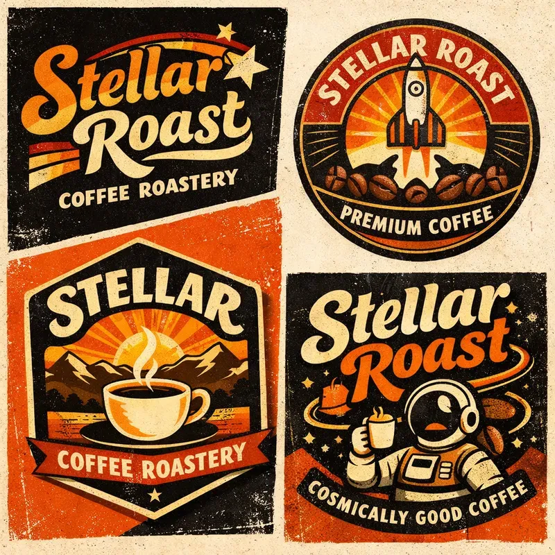 Retro Logo Badge Showcase Creators