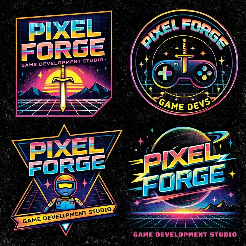 Retro Logo Badge Showcase Creators