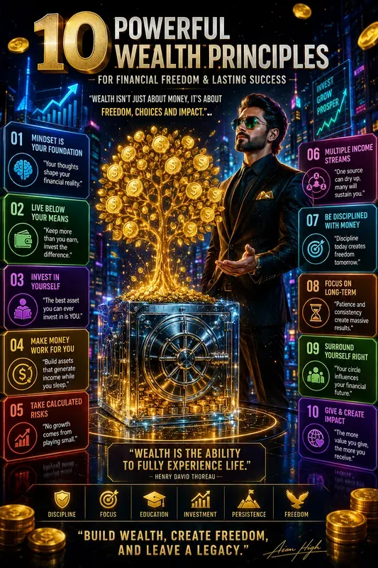 Build Wealth Poster Designs