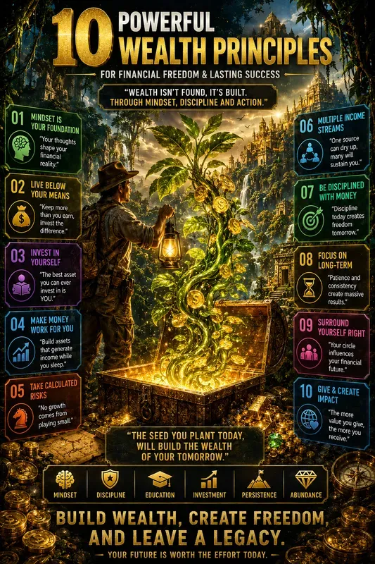 Build Wealth Poster Designs