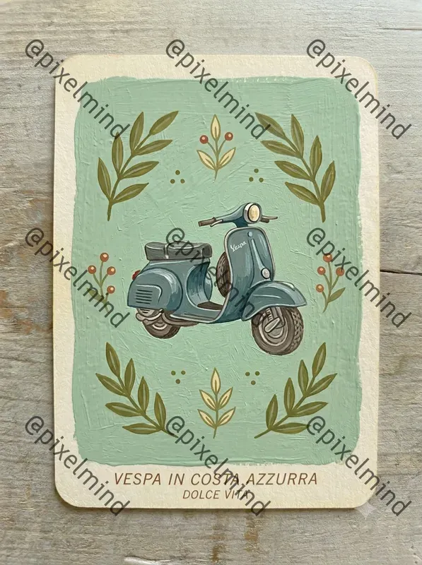 Mediterranean Folk Art Mini Card Packs