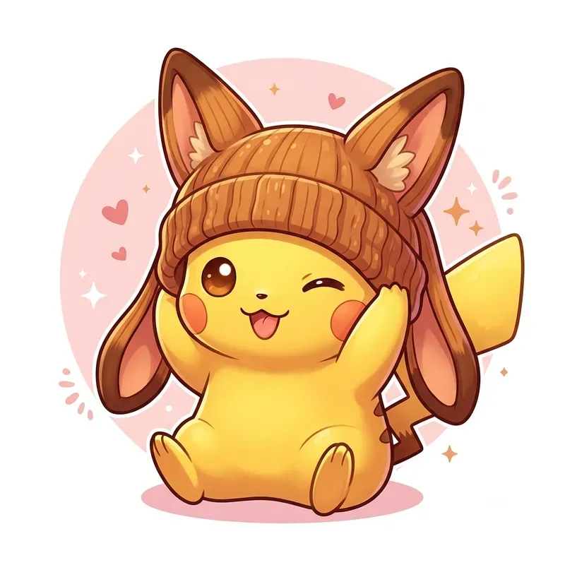 Pikachu Cute Kawaii Stickers