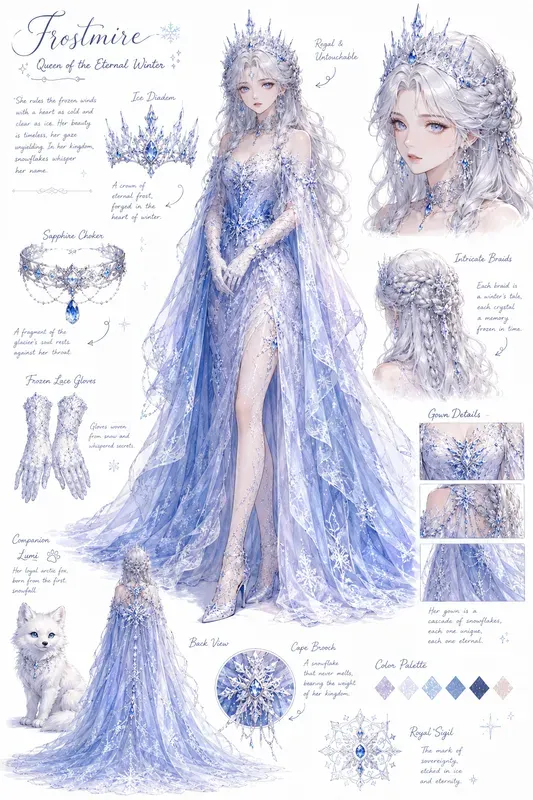 Fantasy Character Concept Design Sheets