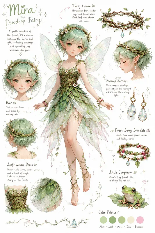 Fantasy Character Concept Design Sheets