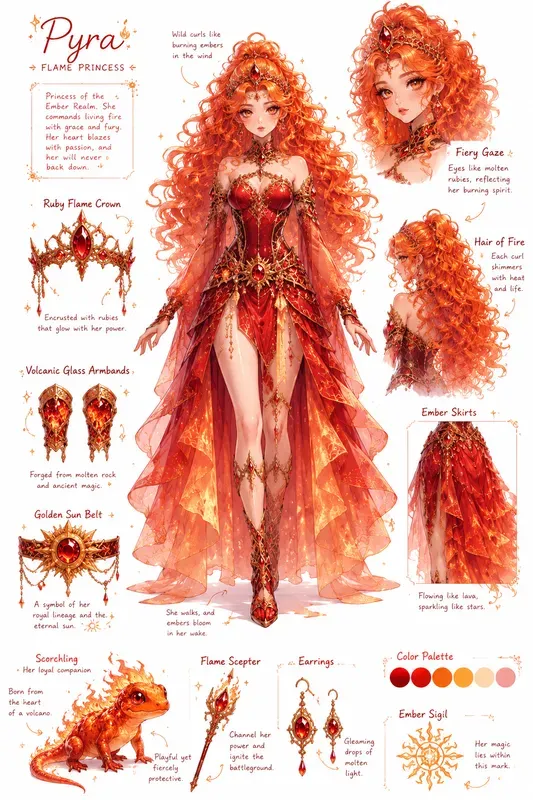 Fantasy Character Concept Design Sheets