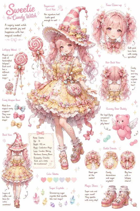 Fantasy Character Concept Design Sheets