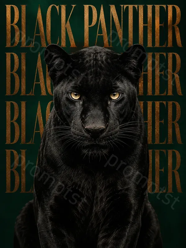 Wildlife Typography Poster Images