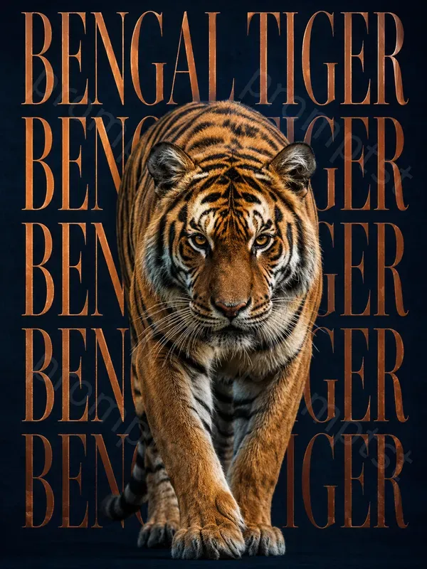 Wildlife Typography Poster Images