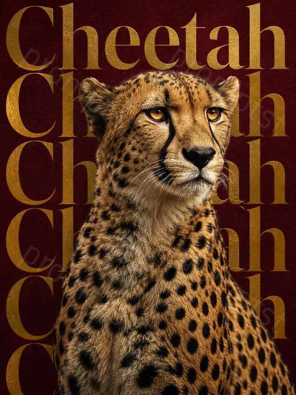 Wildlife Typography Poster Images