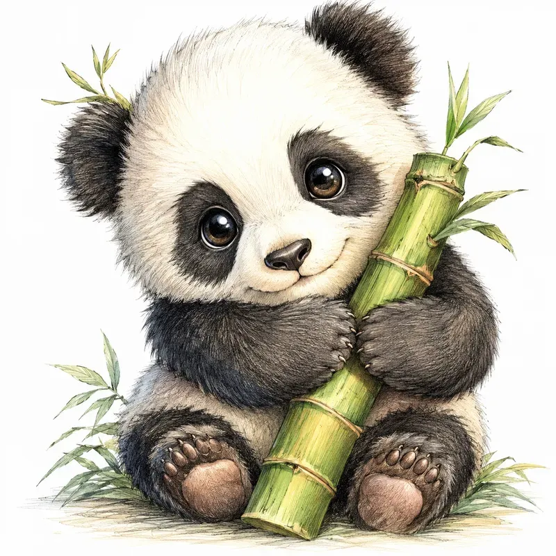 Cute Animal Fruit Friends Handdrawn