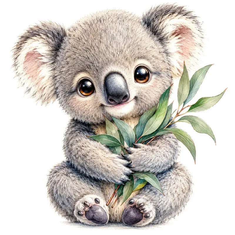 Cute Animal Fruit Friends Handdrawn