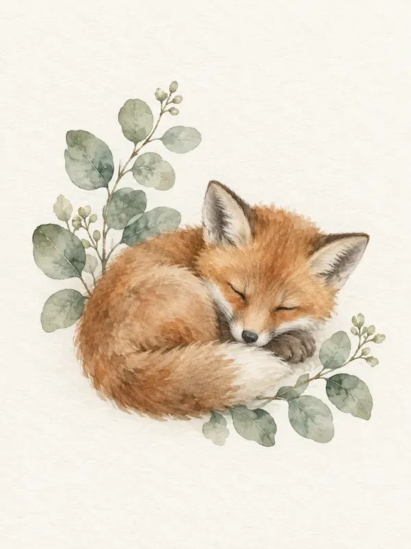 Woodland Animal Watercolor Portraits