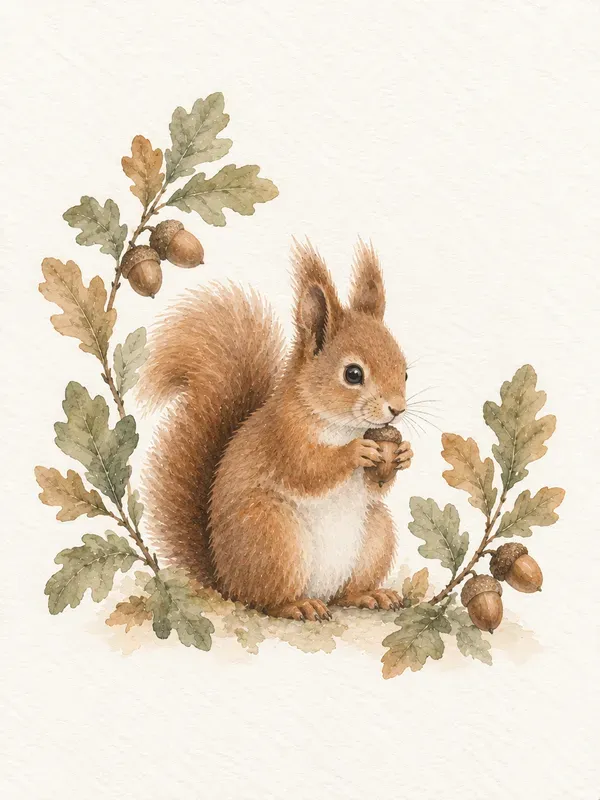 Woodland Animal Watercolor Portraits