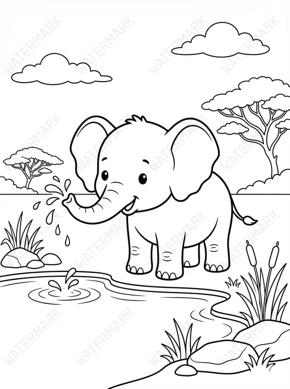 Animals Coloring Book Pages For Children