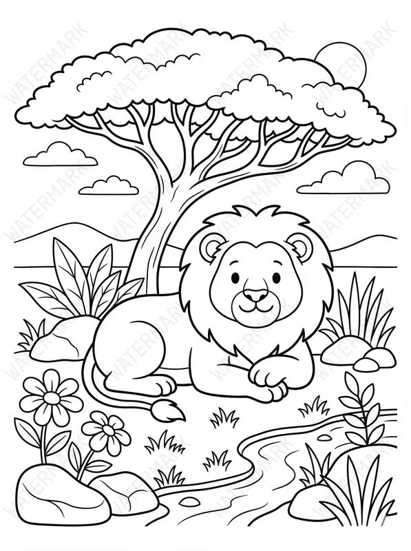 Animals Coloring Book Pages For Children