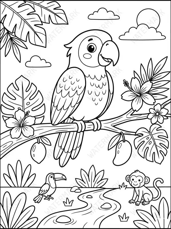 Animals Coloring Book Pages For Children