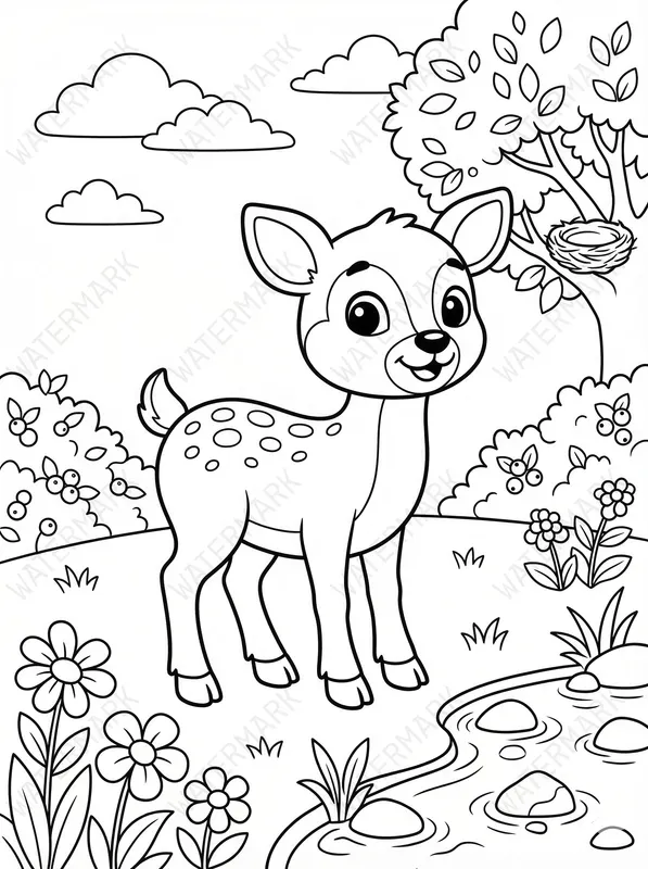 Animals Coloring Book Pages For Children