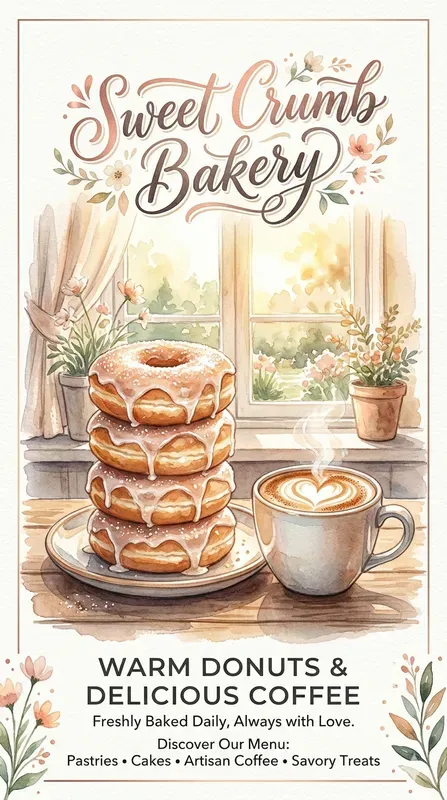 Elegant Watercolor Brand Poster Creators